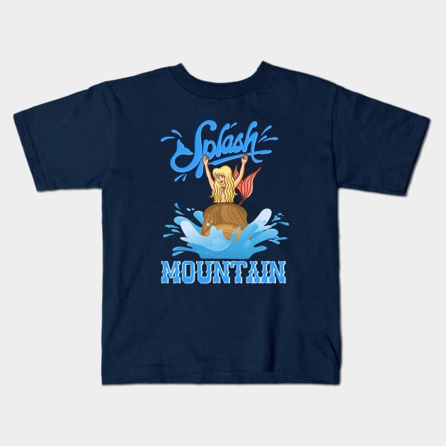 Splash on the mountain Kids T-Shirt by EnchantedTikiTees